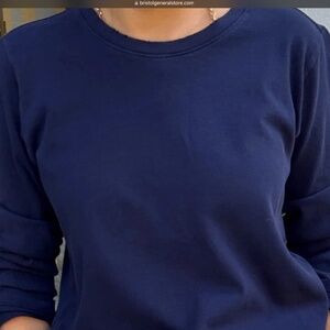 Le Bon Shoppe Everyday Long Sleeve Tee in Navy